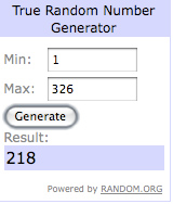 The winning Number is…