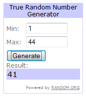 Giveaway Winning Comment Number