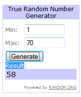 Giveaway Winning Comment Number