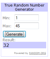 Giveaway Winning Twitter Comment Number