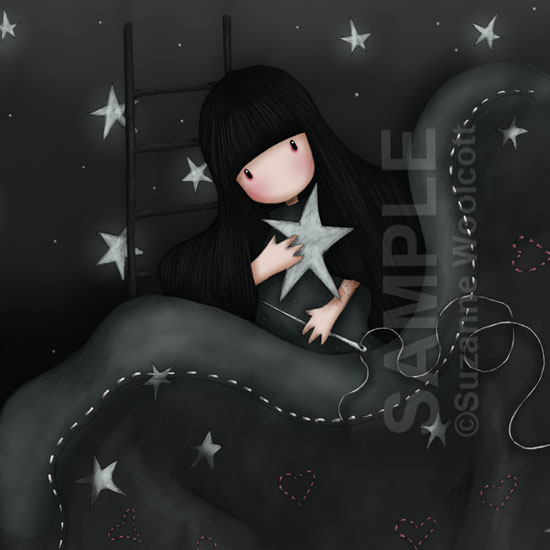 Gorjuss "Blanket Of Stars" - View ALL the Gorjuss artworks at www.SuzanneWoolcott.com