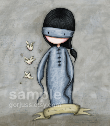 Gorjuss "I Hate Your Freedom" - View ALL the Gorjuss artworks at www.SuzanneWoolcott.com