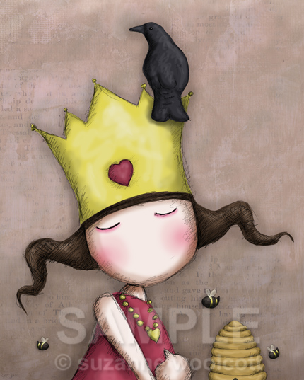 Gorjuss "Queen Of Hearts" - View ALL the Gorjuss artworks at www.SuzanneWoolcott.com