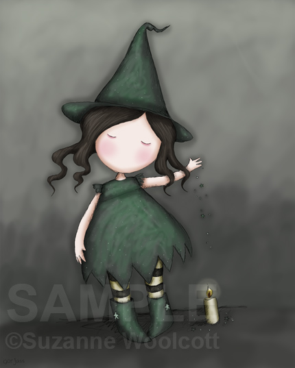 Gorjuss "Samhain Witch" - View ALL the Gorjuss artworks at www.SuzanneWoolcott.com