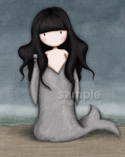 Gorjuss "The Selkie" - View ALL the Gorjuss artworks at www.SuzanneWoolcott.com